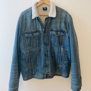 Men’s Denim Jacket with Fur